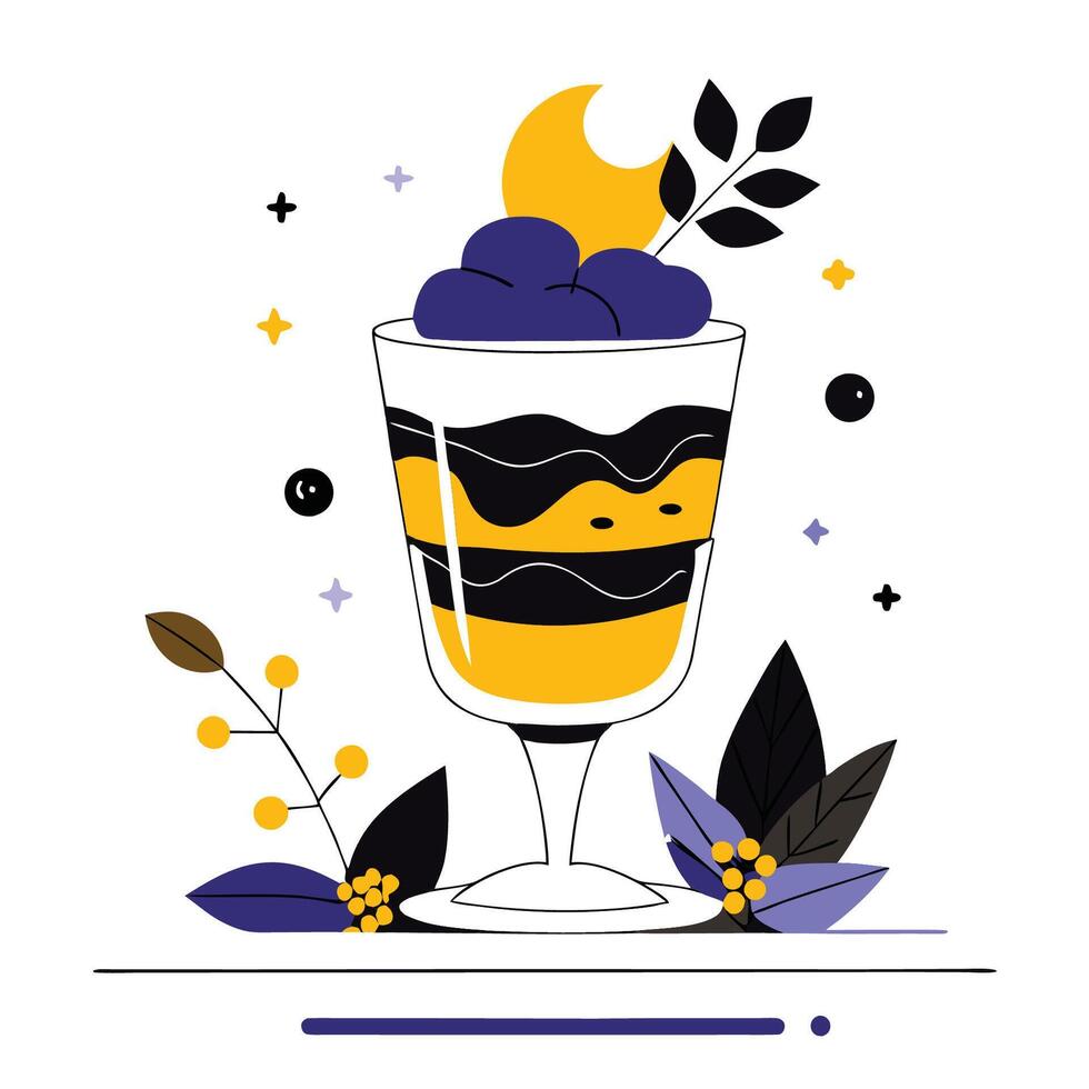 Concept Illustration of a Delectable Tiramisu with Layers of Flavor vector
