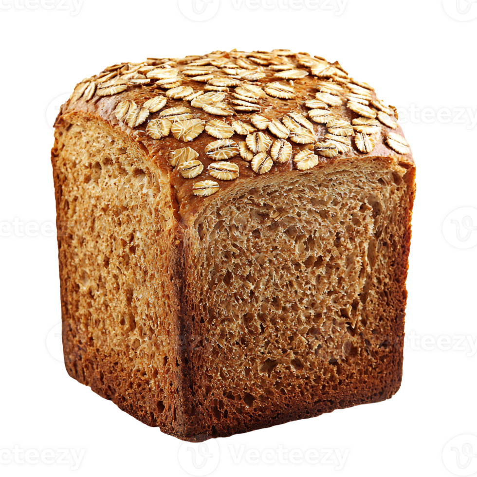 Homemade rustic sourdough bread loaf with hearty whole grain texture and crusty golden exterior png