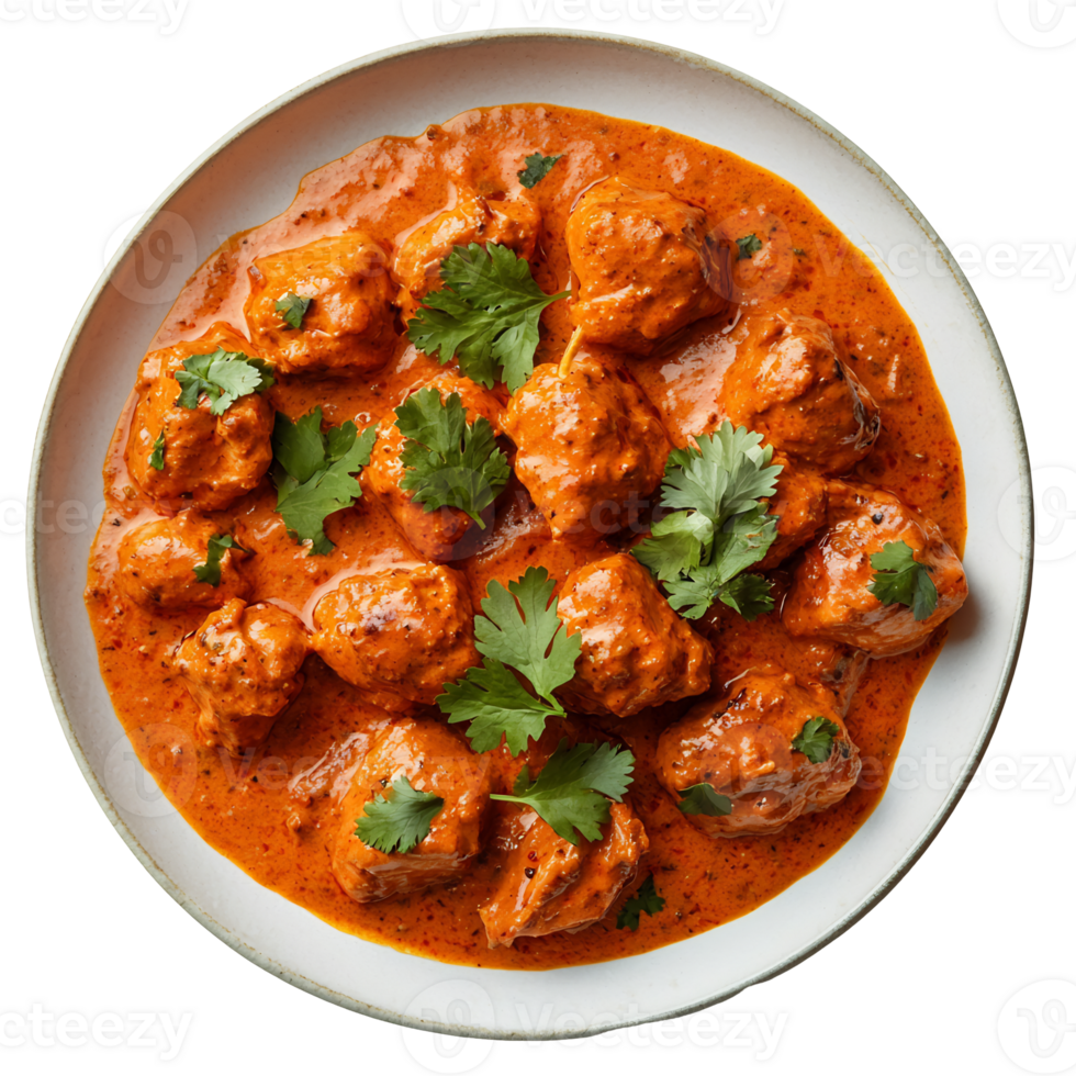 Mouthwatering Indian Curry Chicken Dish with Aromatic Spices and Vibrant Vegetables png