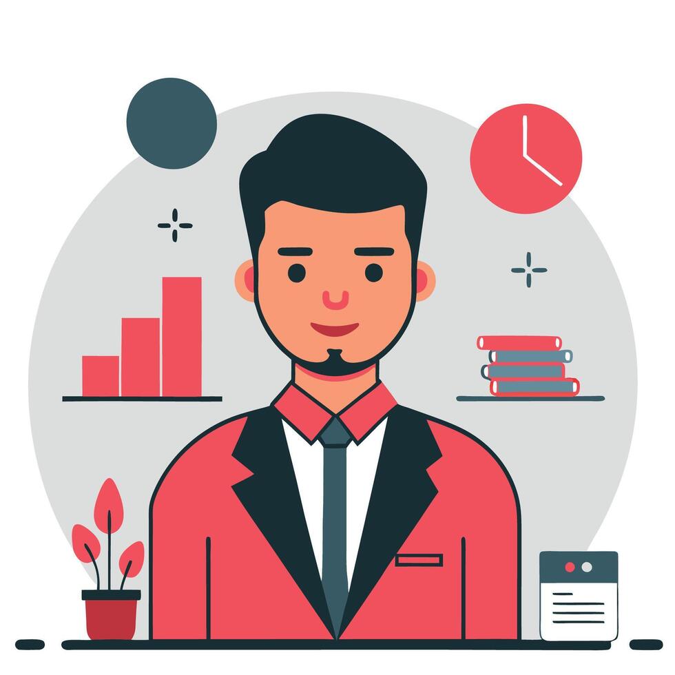 Modernized Concept Illustration Depicting Advanced Technologies and Ideas vector