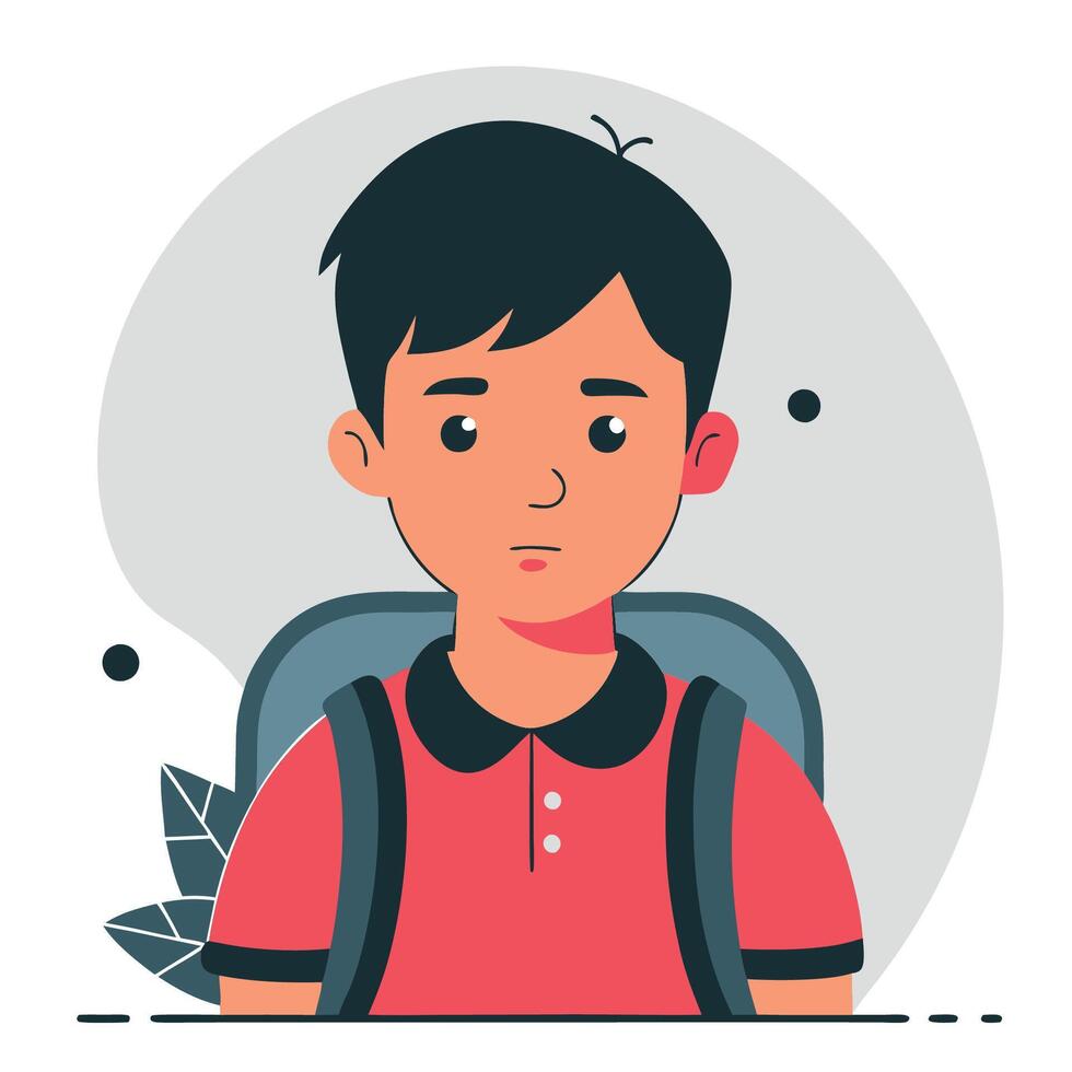 Teenager Expressing Individuality with Quirky Fashion and Accessories vector