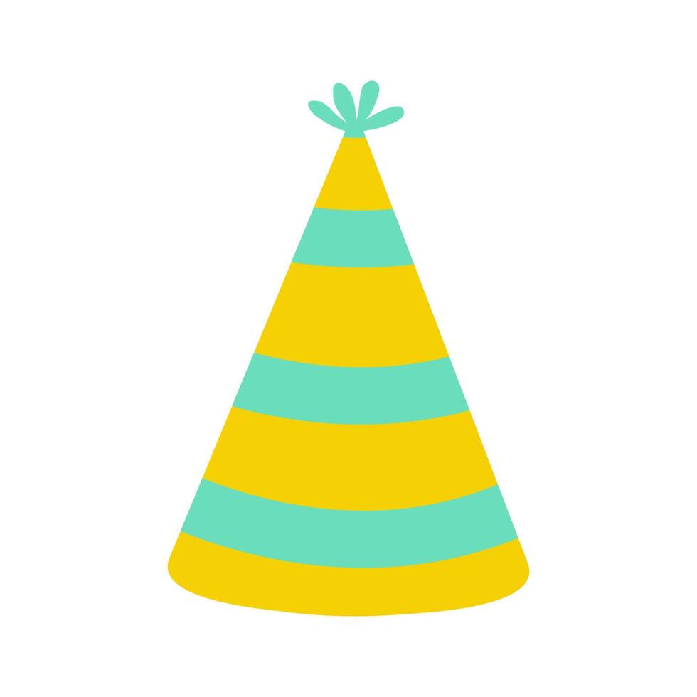 Colorful party hat for celebrations and festive occasions in cheerful design vector