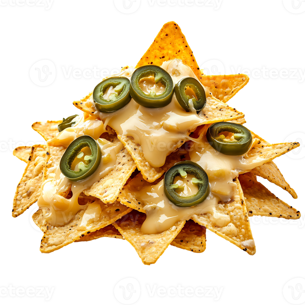 Appetizing Tex Mex Nachos with Jalapeno Guacamole and Salsa png