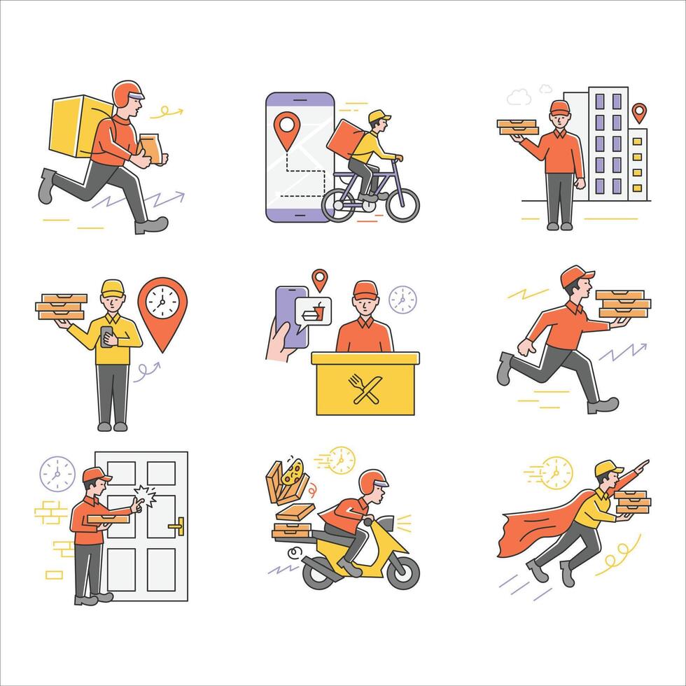 Fast Food Delivery Service vector
