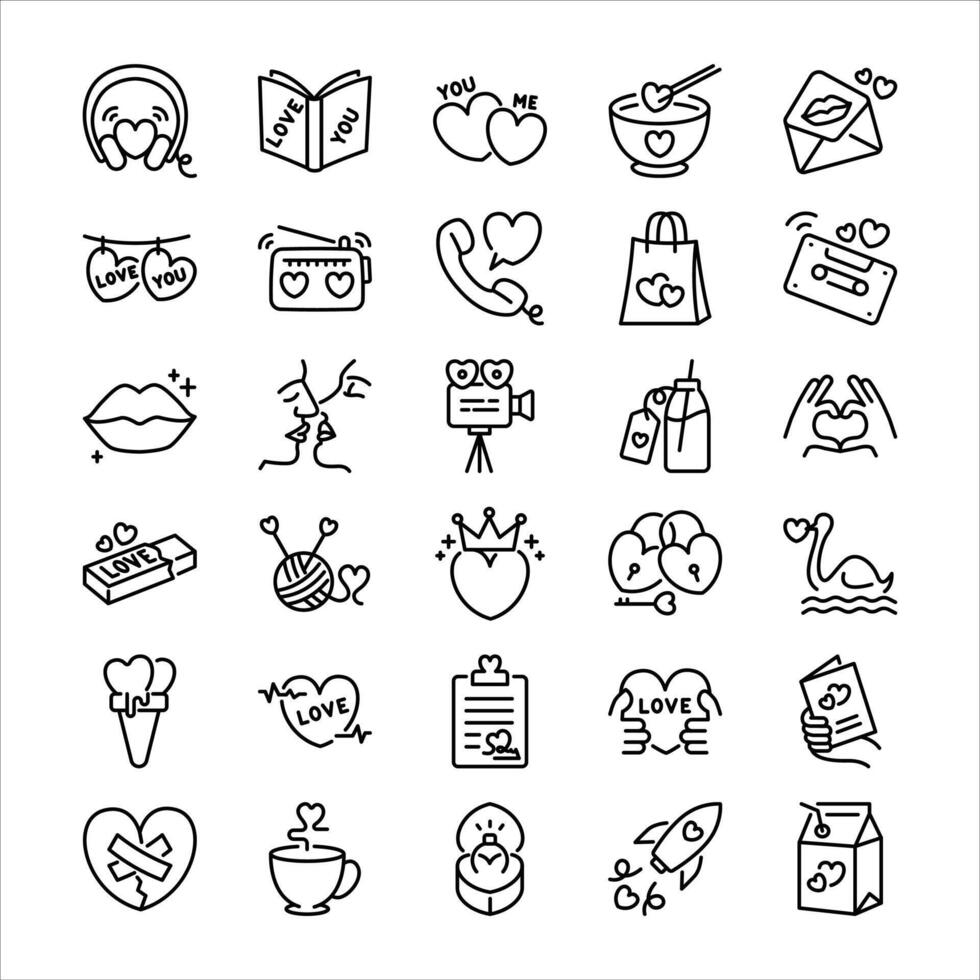 Love and Valentine vector