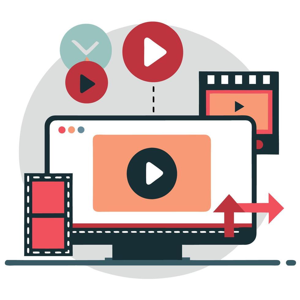 Intuitive Upload Concept with Modern Interface and Drag-and-Drop Functionality vector
