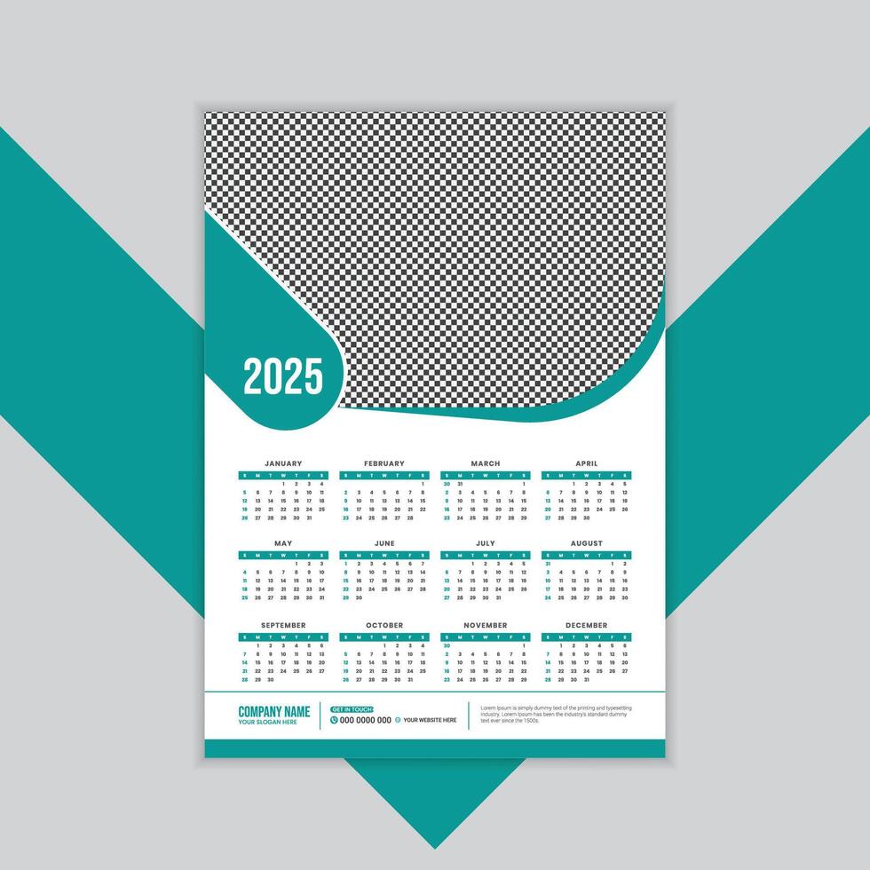 Elegant Real Estate Calendar for Property Agents vector