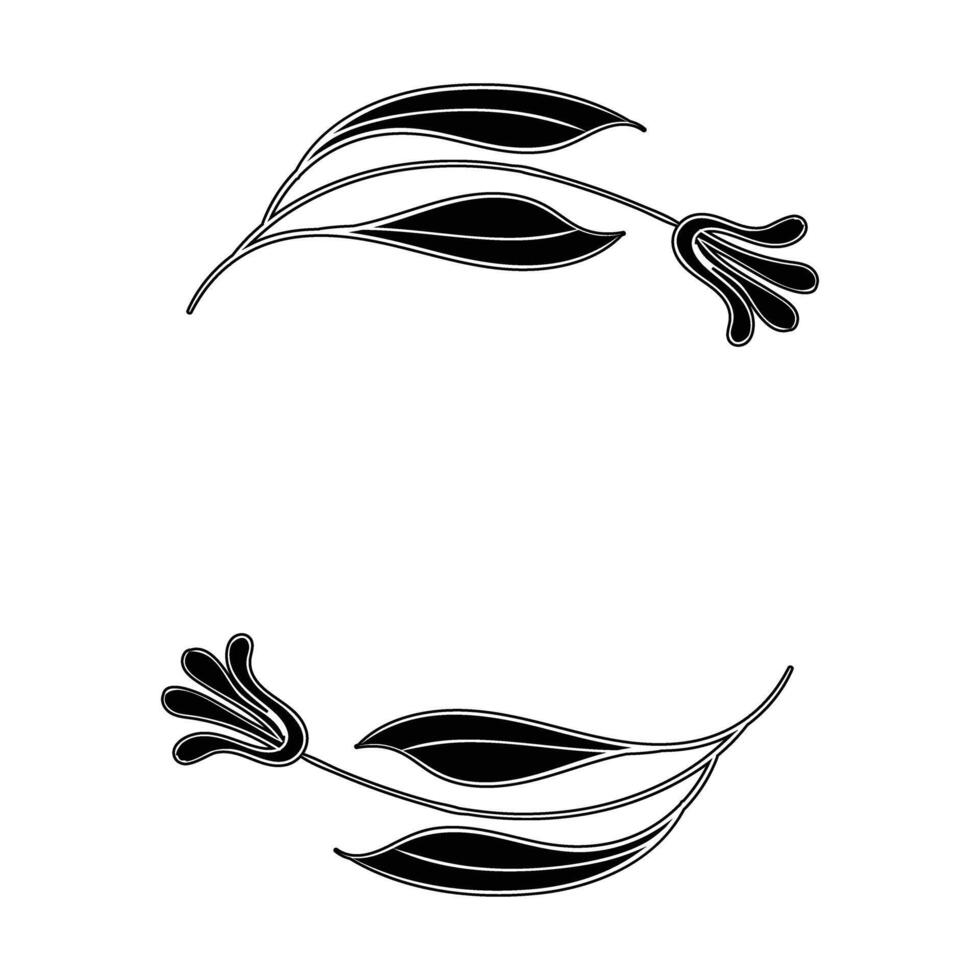 a black and white drawing of a flower vector