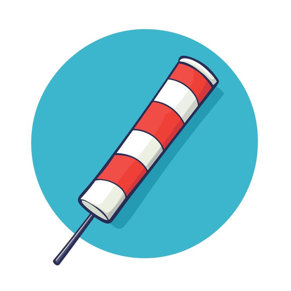 and Cartoon Wind Sock Icon vector