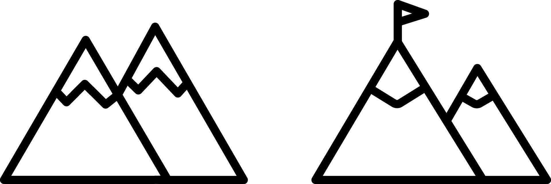 Mountain Icon - Nature and Adventure Symbol vector