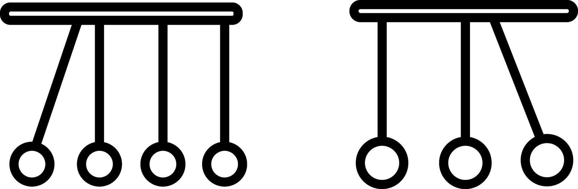 Pendulum Icon - Time and Motion Symbol vector