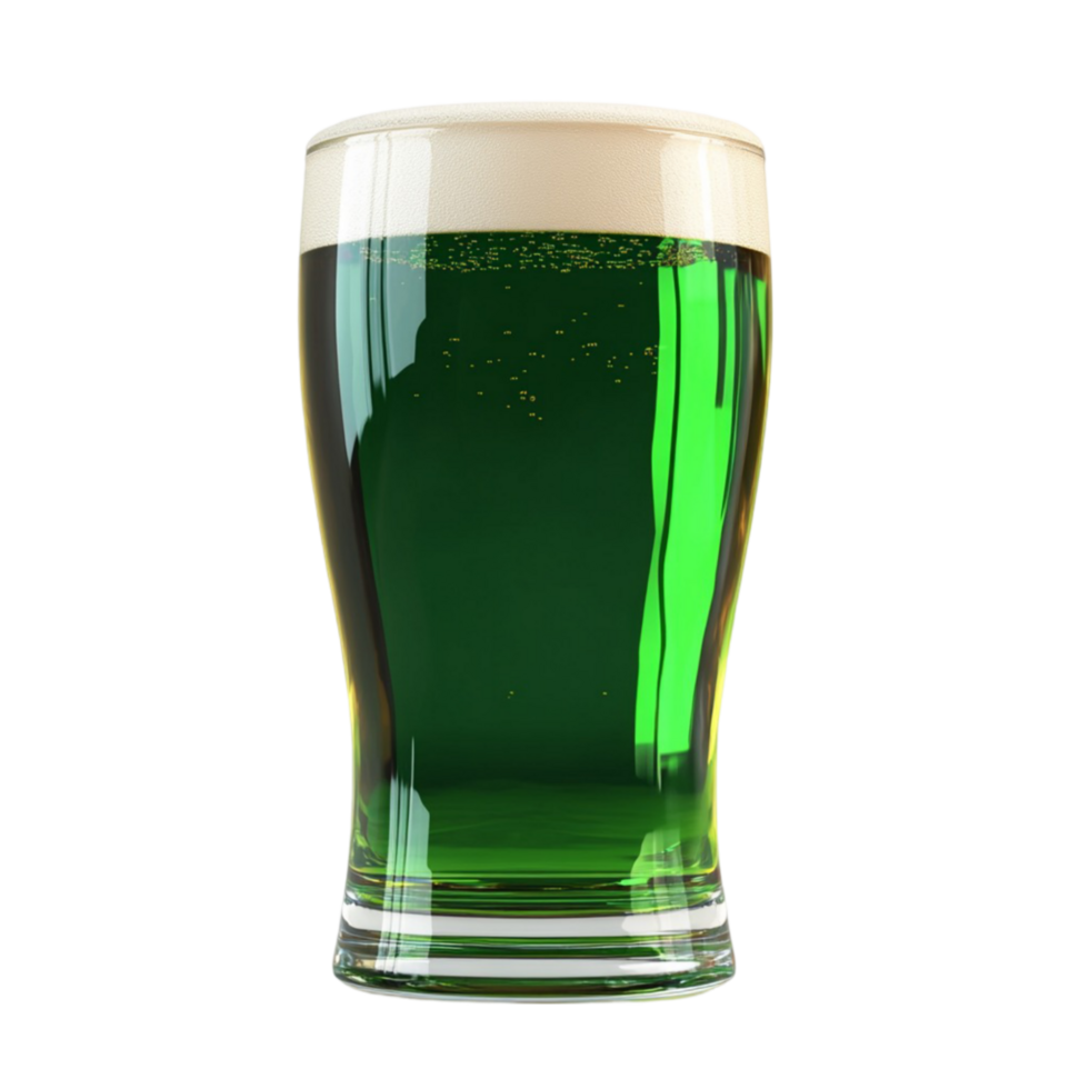 Glass Of Green Beer On Transparent Background png