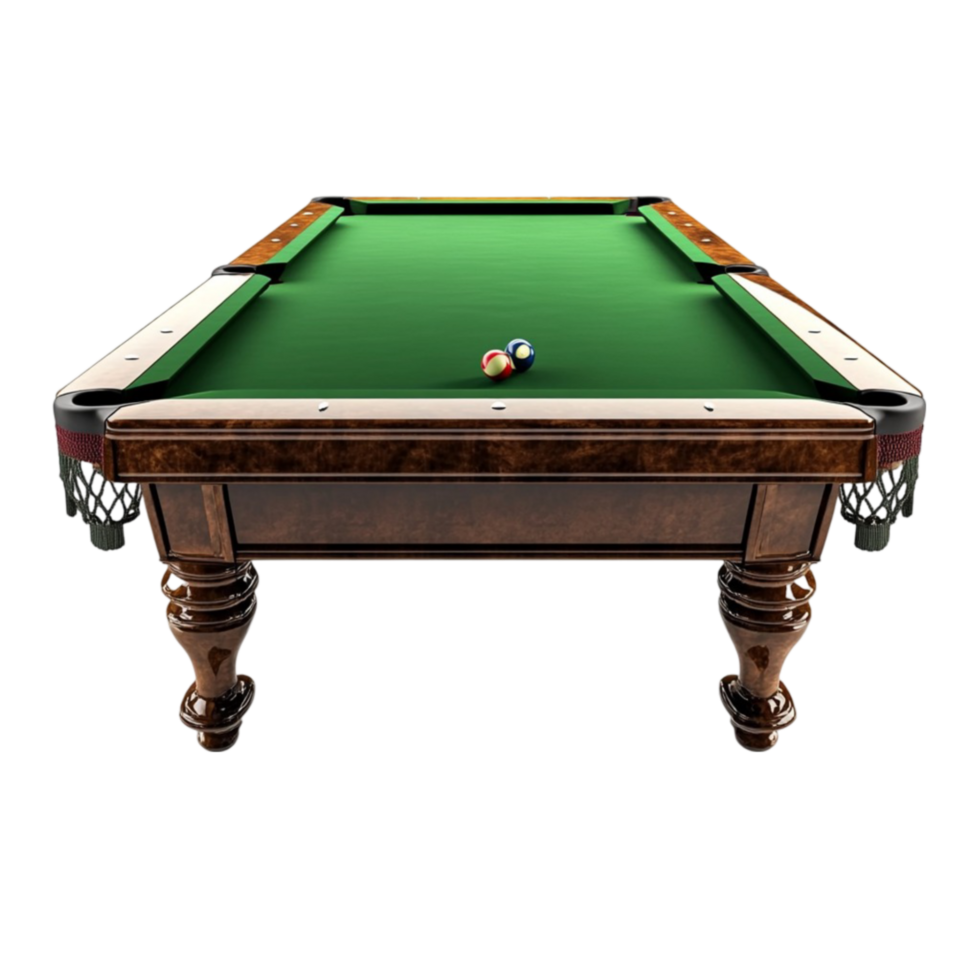 A pool table with a ball on it png