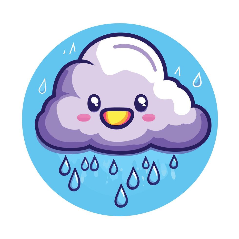 Storm Cloud Icon vector