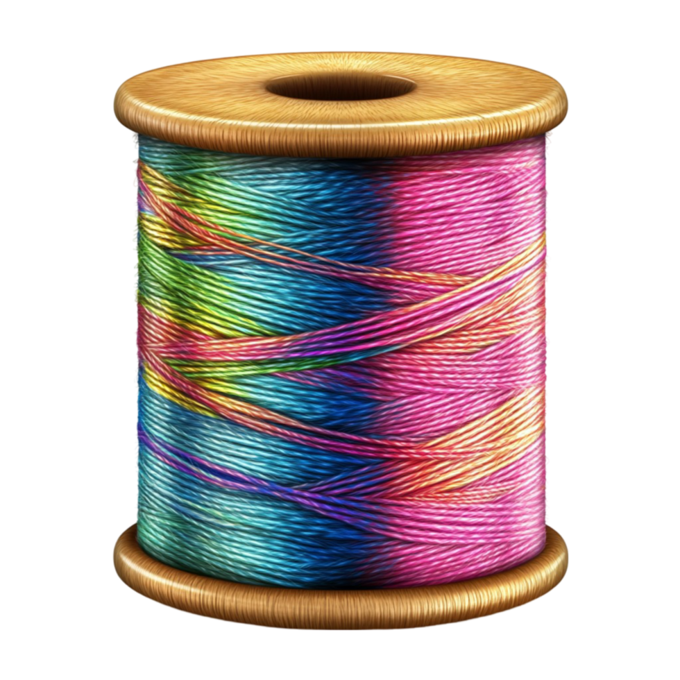 Assorted Thread Spools in Multiple Colors png