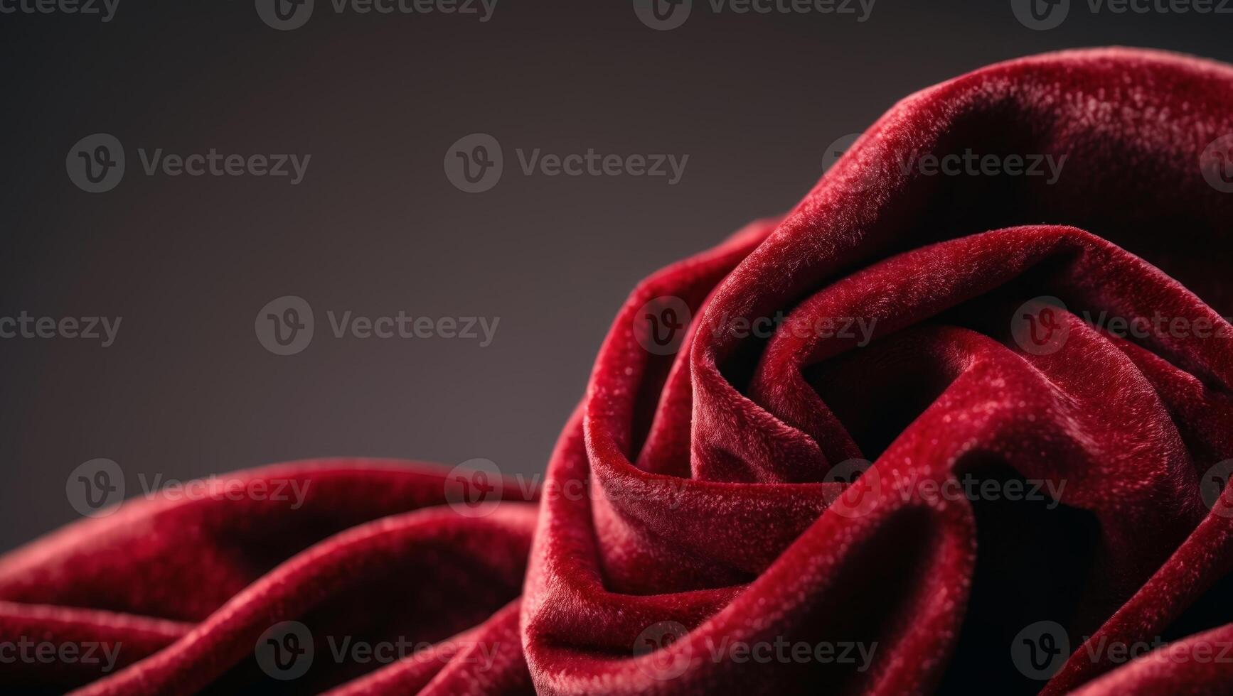 Bold Red Velvet Textile Background with Natural Texture for Design and Decoration photo