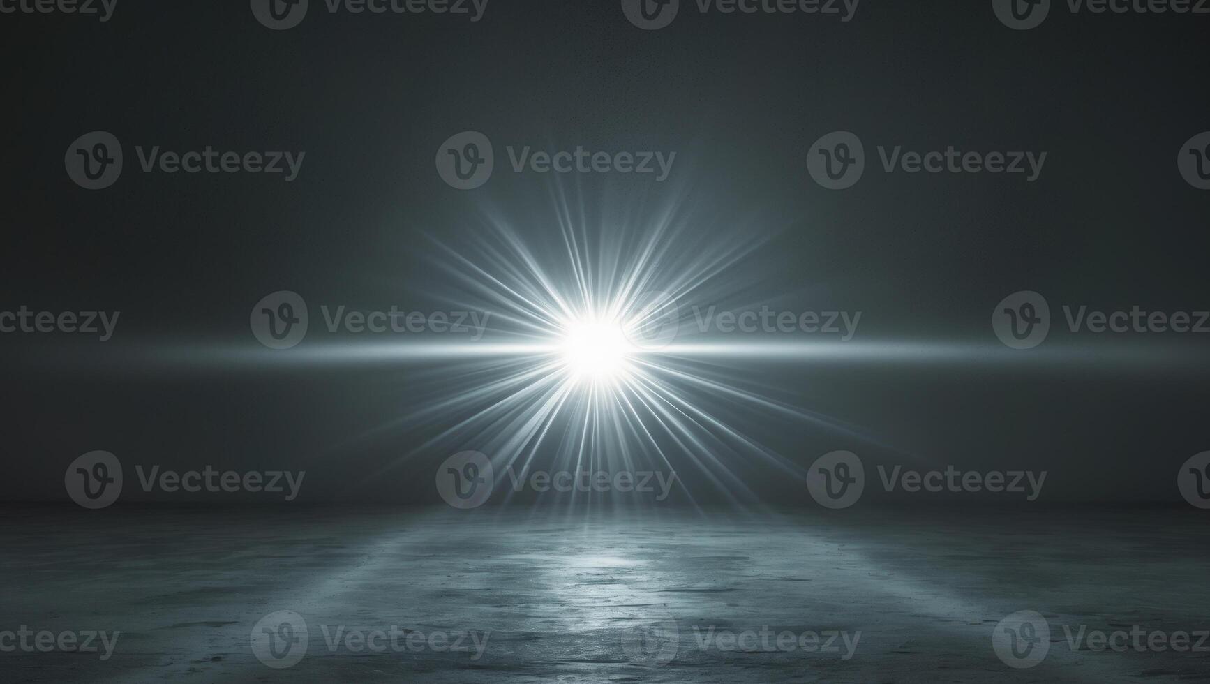 A bright light shining through a dark room photo