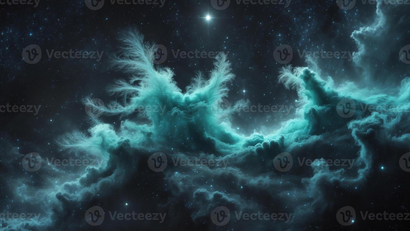 The nebula is seen in the sky photo