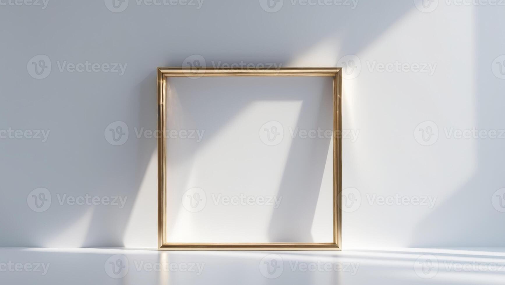 A sophisticated clean abstract frame illuminated by bright lighting and vivid colors giving off an elegant and contemporary visual impact photo