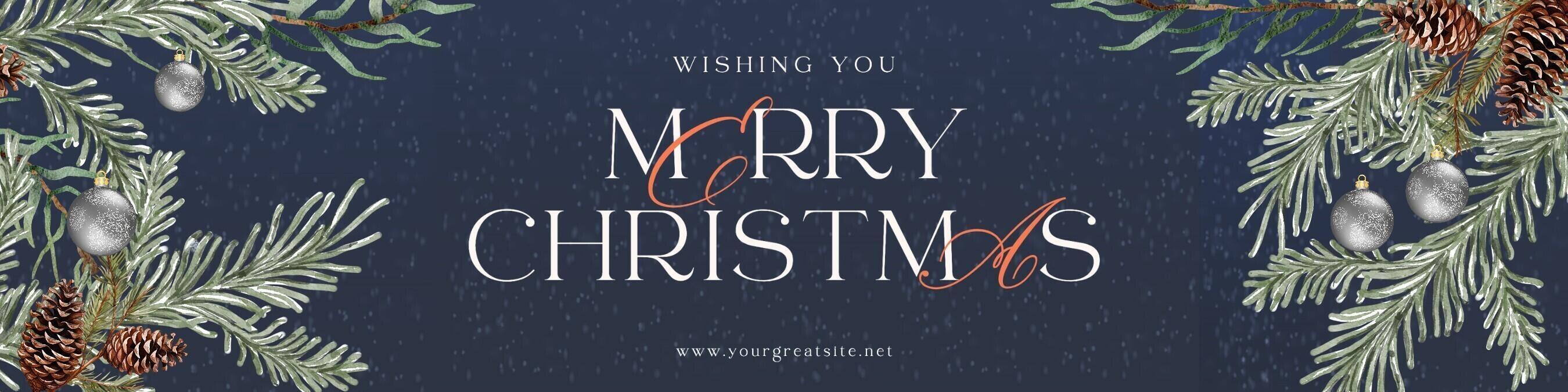 christmas banner social media linkedin template