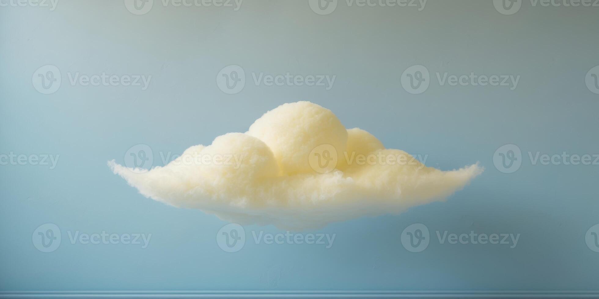 A cloud with fluffy white clouds floating in the air photo