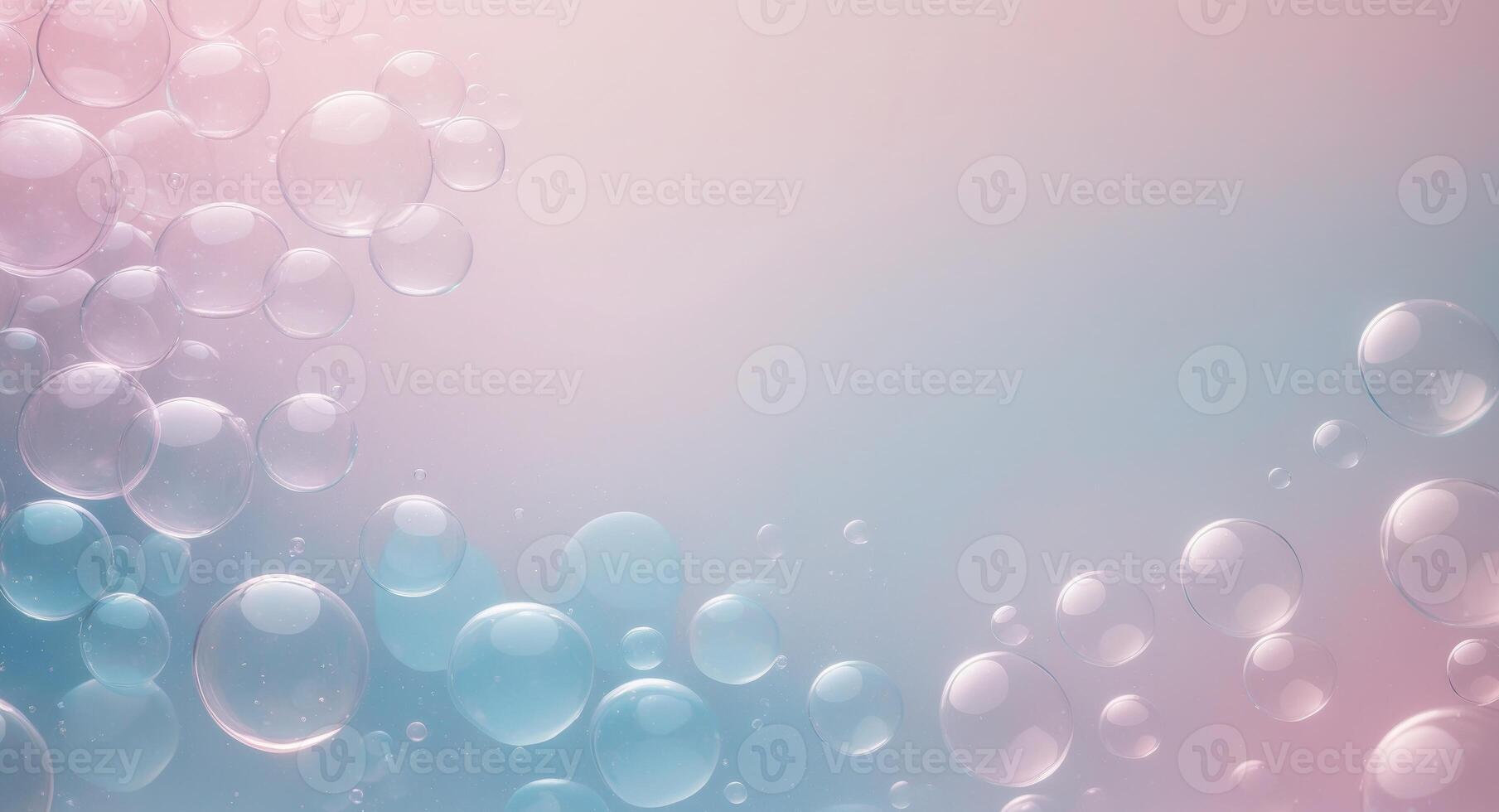 Soft Pink and Blue Bubble Background with Gradient Color and Texture photo