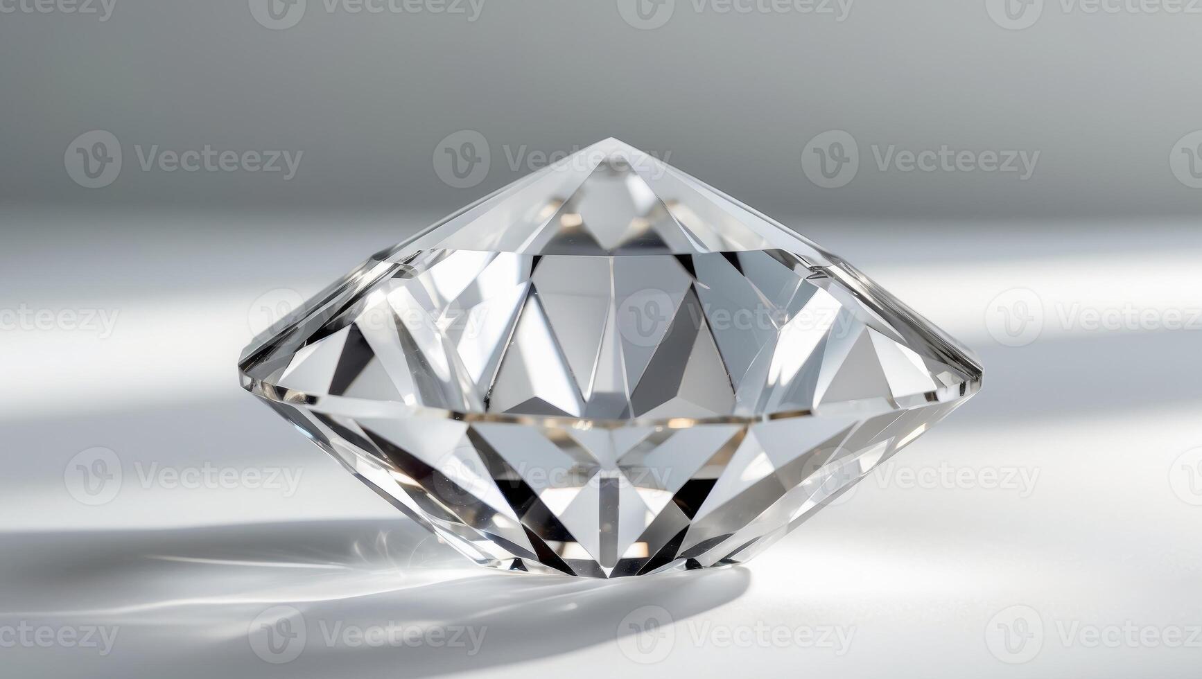 A diamond shaped object on a white surface photo