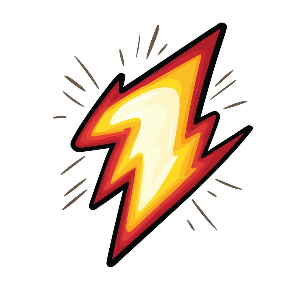 Lightning Bolt Icon Illustration vector