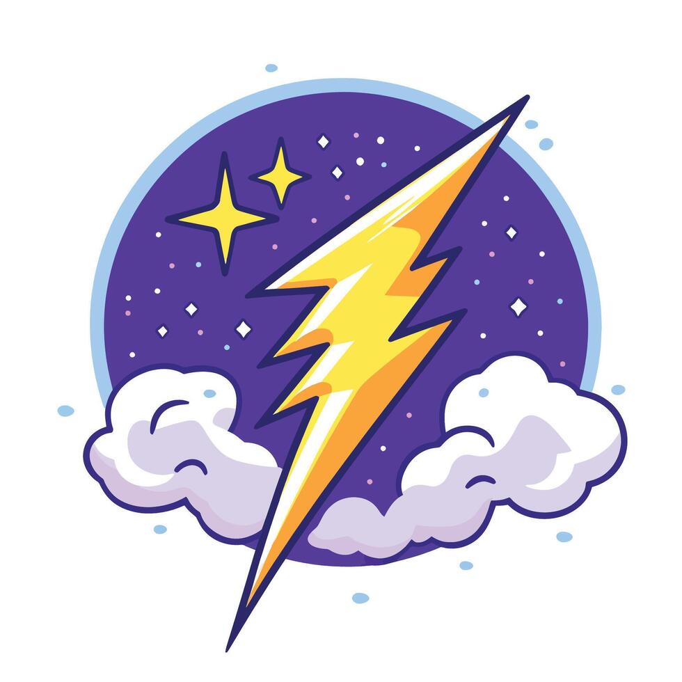 Electric Thunderbolt Icon vector
