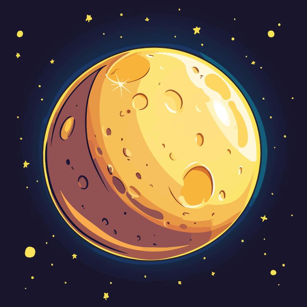 Moon Icon Illustration vector