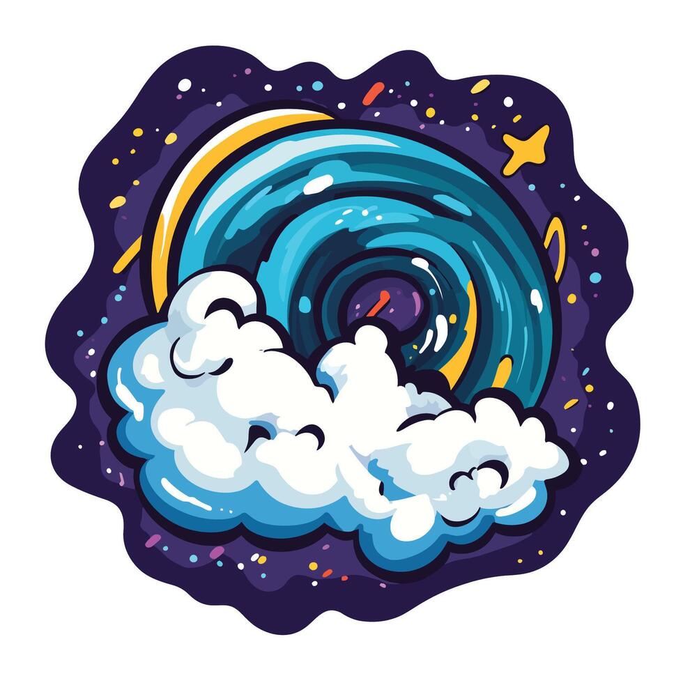 Cartoon Hurricane Icon vector