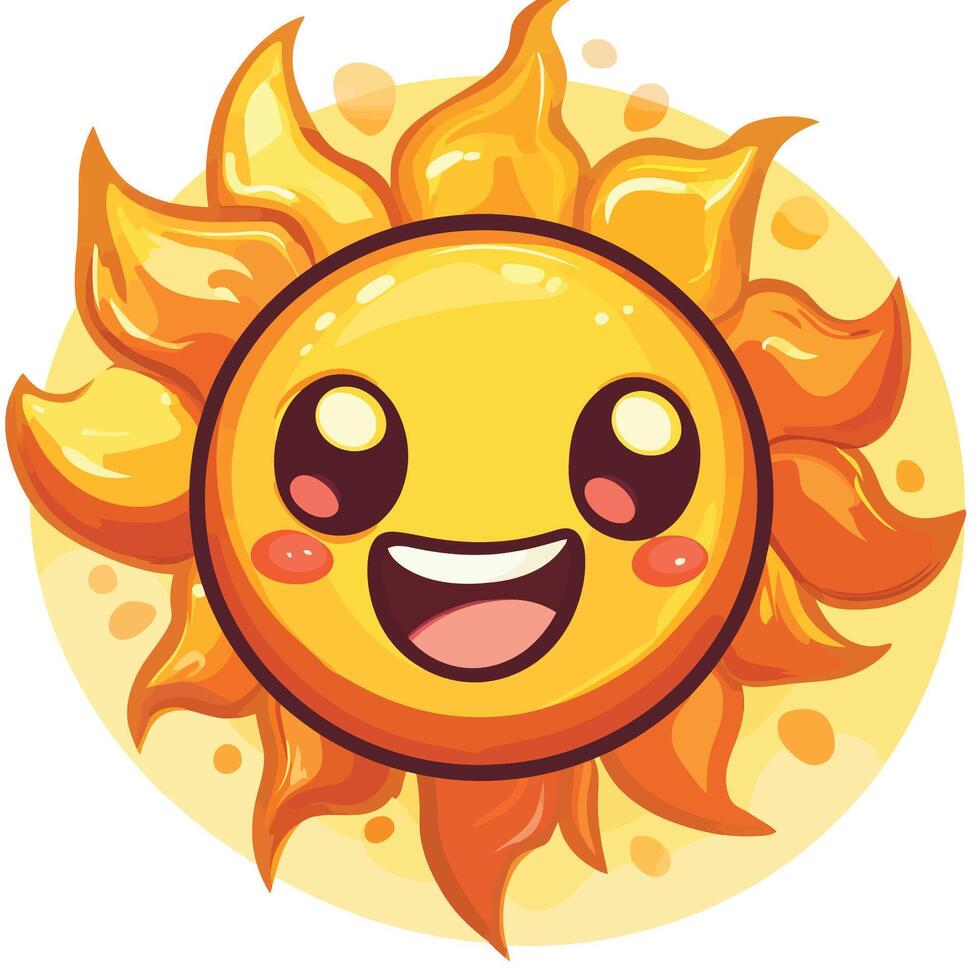 Cartoon Sun Icon vector