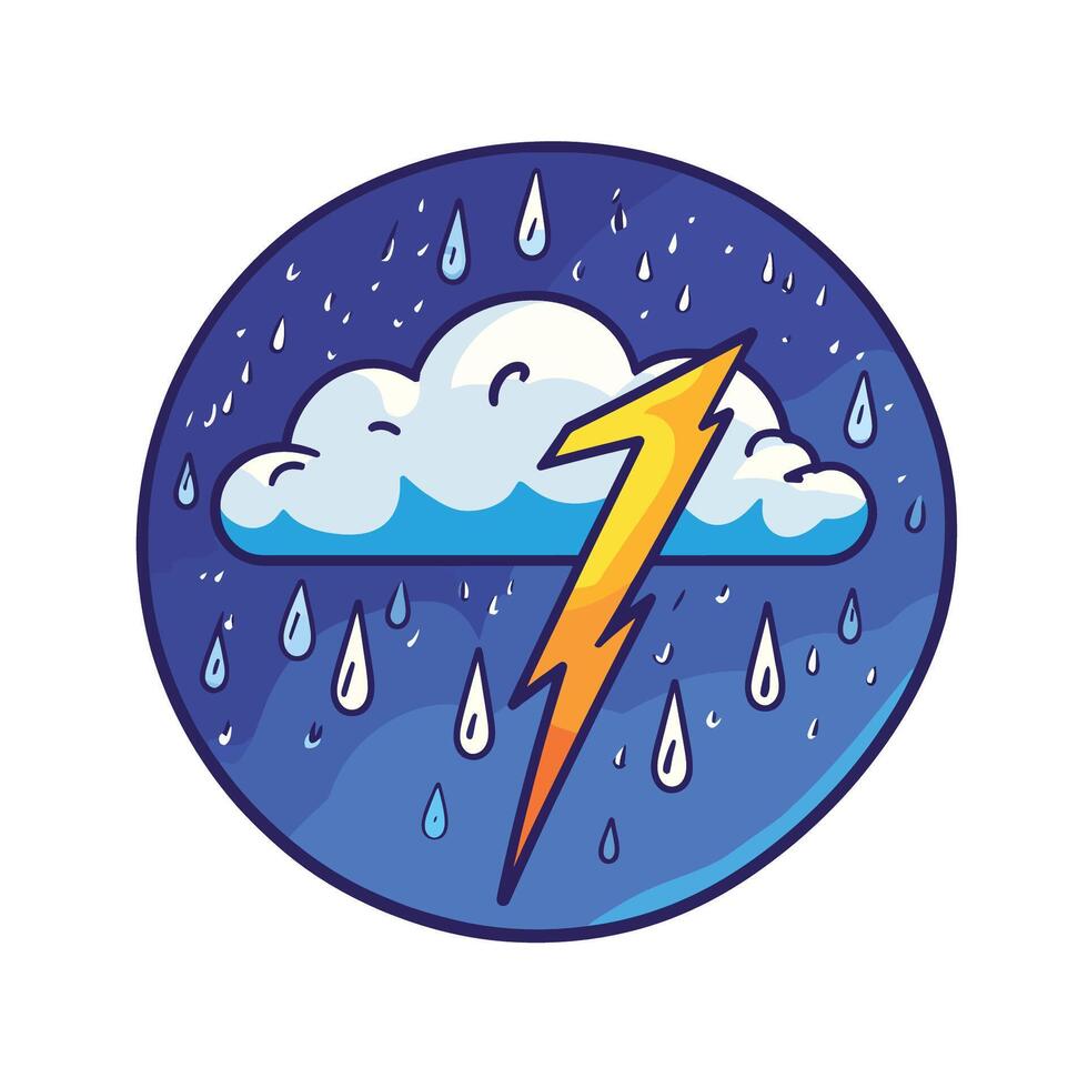 Stormy Weather Icon vector