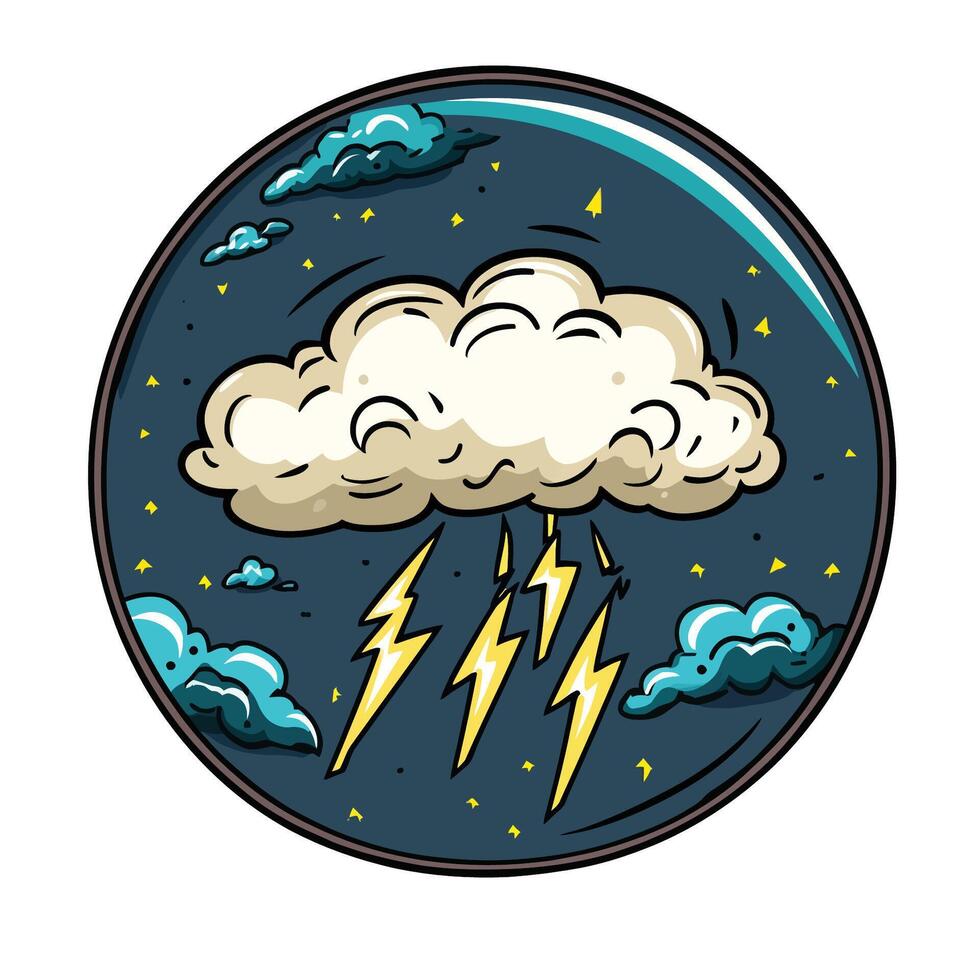 Stormy Weather Icons vector