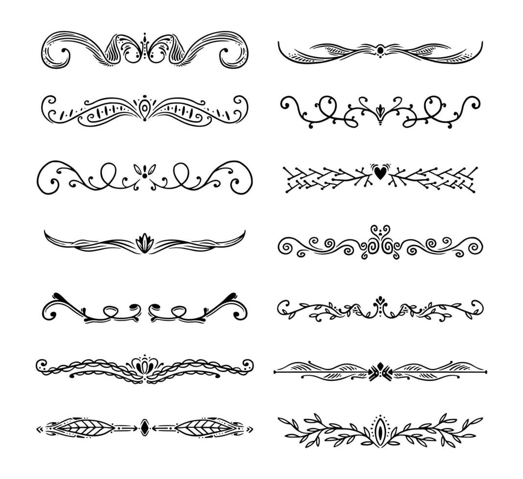 Divider set collection ornament vector