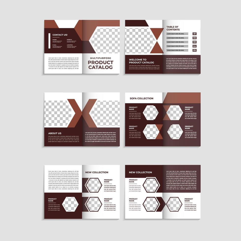 Modern Product catalog design template vector