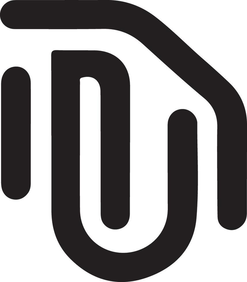 Stylish black monogram Technology Companies icon logo design vector