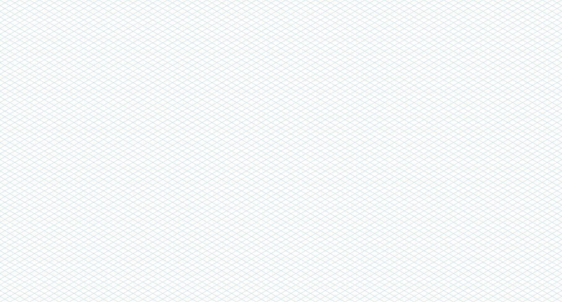 Template isometric grid seamless pattern. Blue isometric grid. Outline isometric graph template background. illustration vector