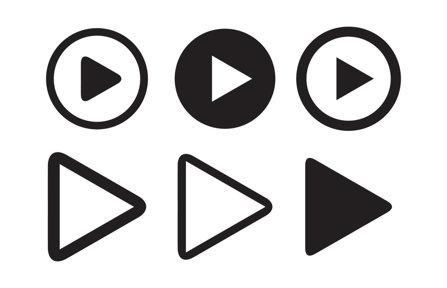 Play and pause buttons,Arrows,audio player,player button set icon vector