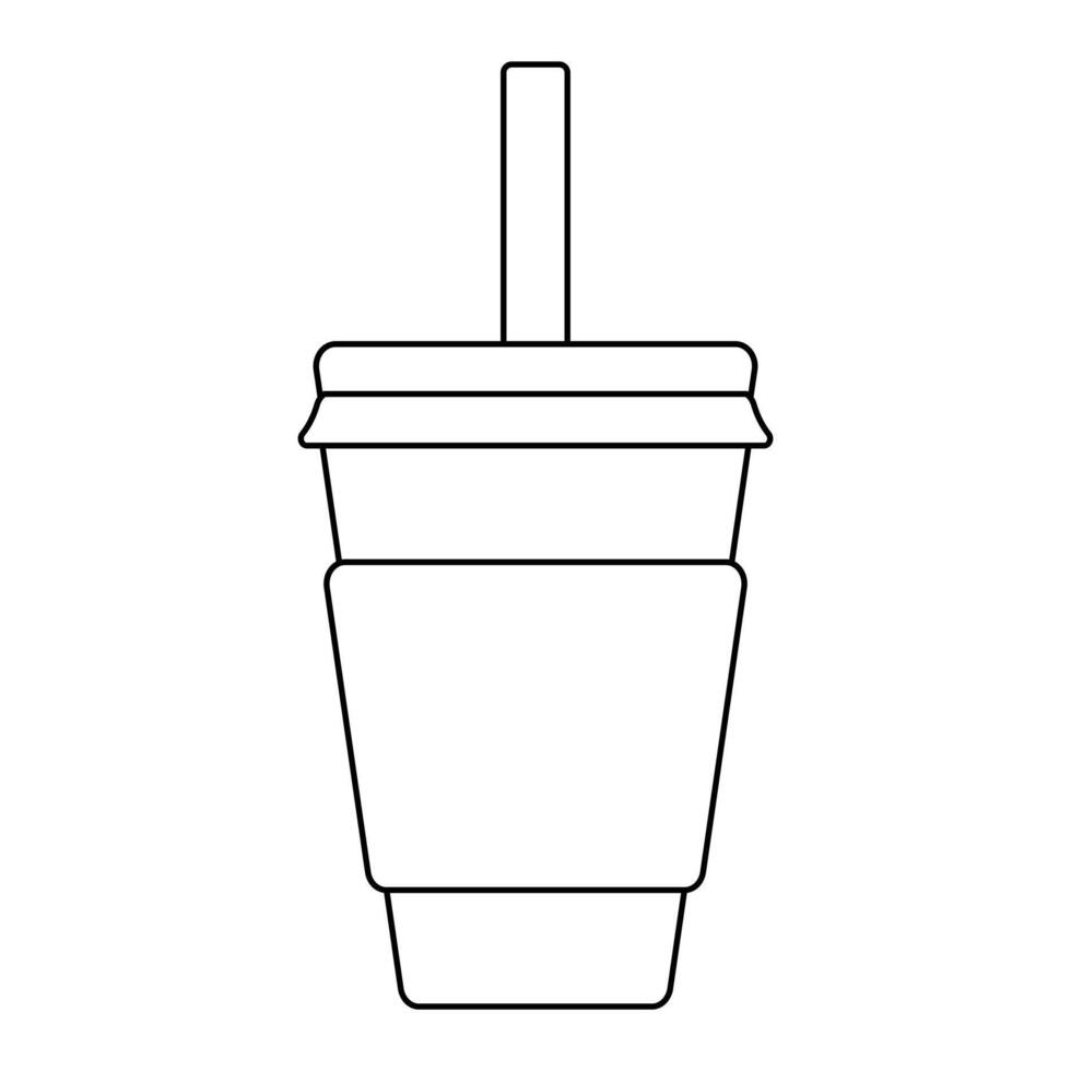 Fast food line icon. Beverage icon. vector