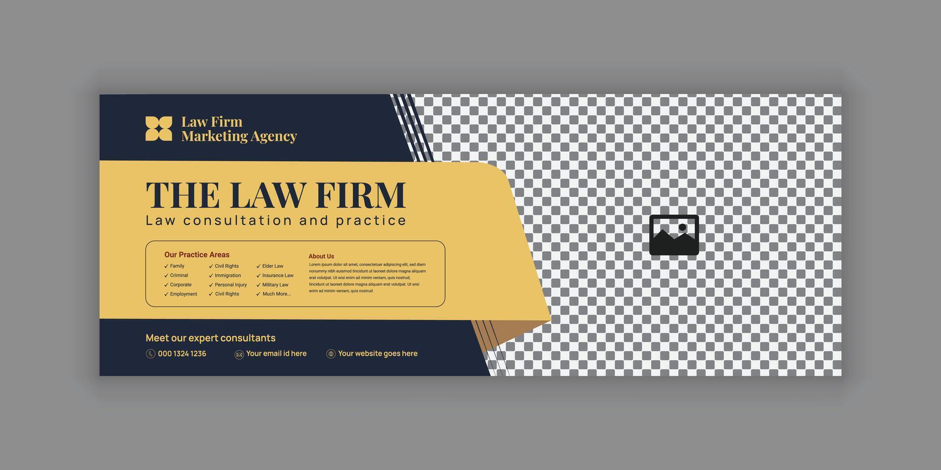 Law Consulting Marketing Templates for Social Media and Web Banners vector
