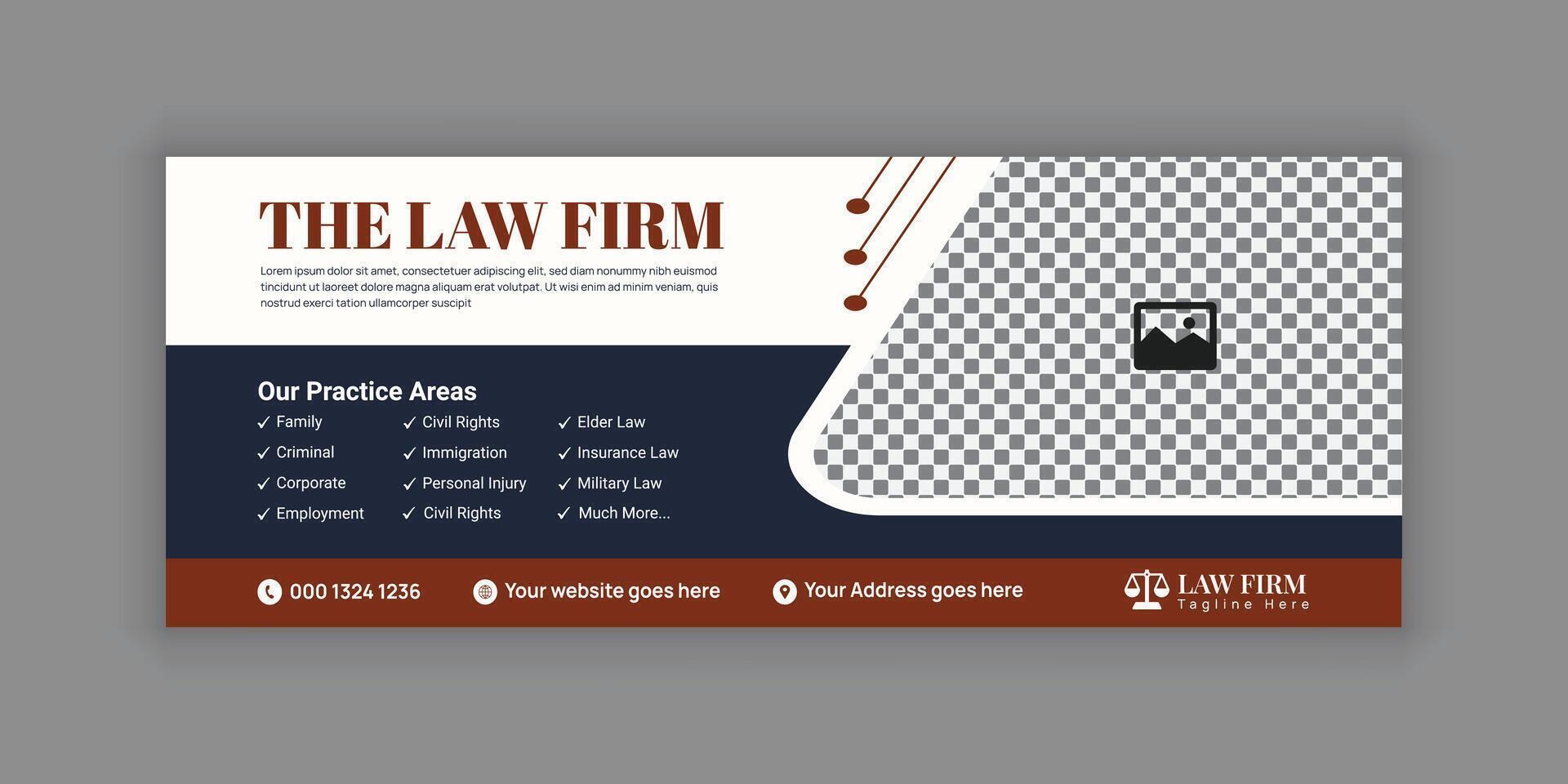 Professional Law Consulting Advertising Banners for Social Media and Web Banner Design vector