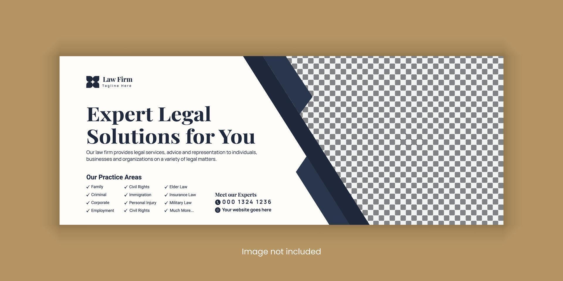Law Firm Web and Social Media Banner Designs vector