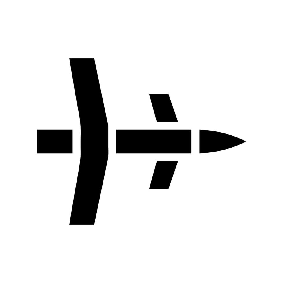 Missile icon, concept of war, attack, and danger. vector
