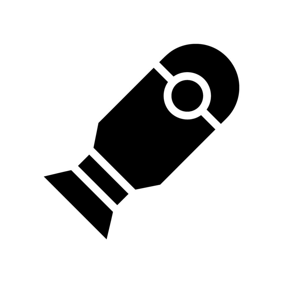 Handheld blender silhouette. Concept of cooking, kitchen, and appliance. vector
