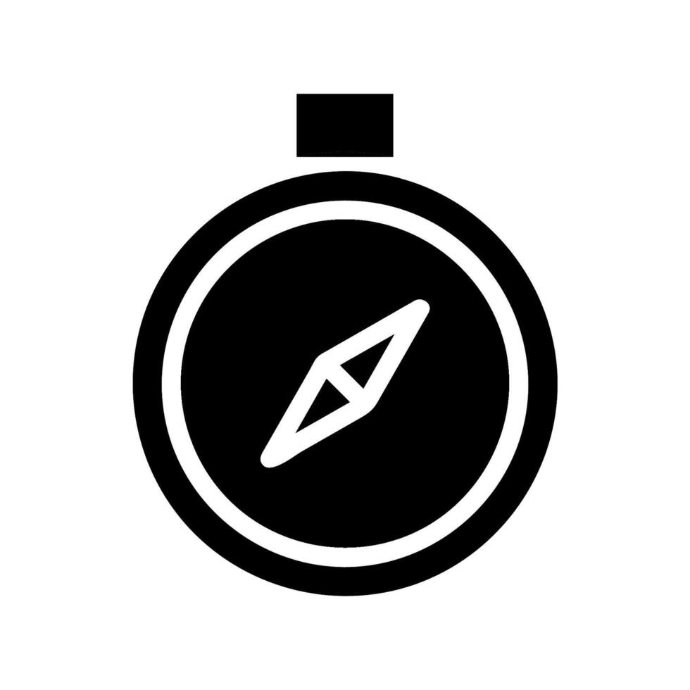 Compass icon, navigation and direction concept. vector