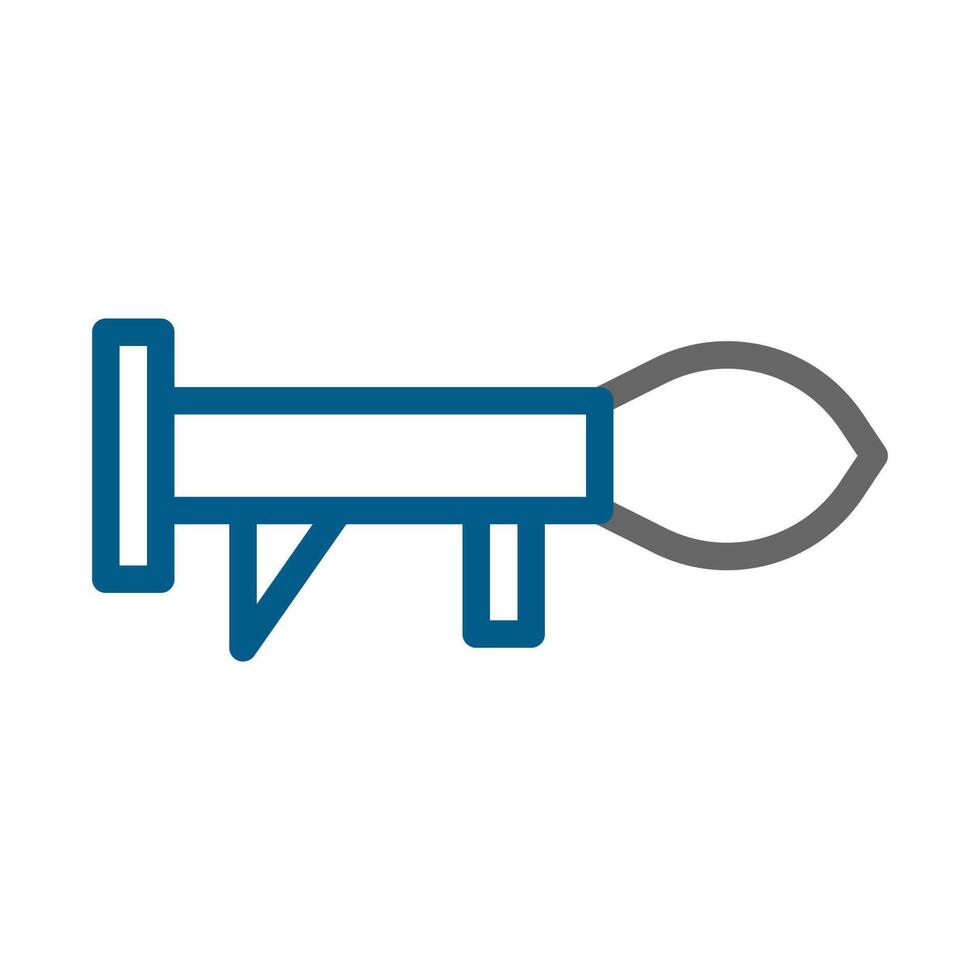 Rocket launcher icon. Concept of military, weapon, and war. vector