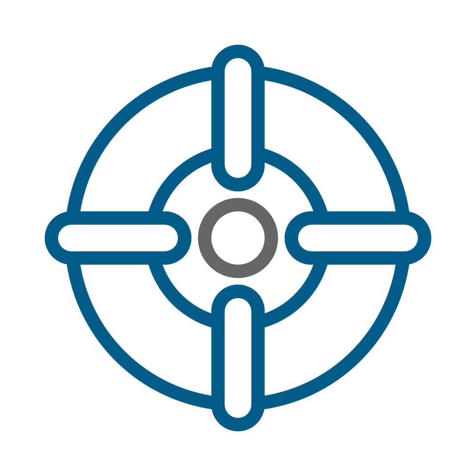 Target aim icon. Concept of goal, focus, and accuracy. vector