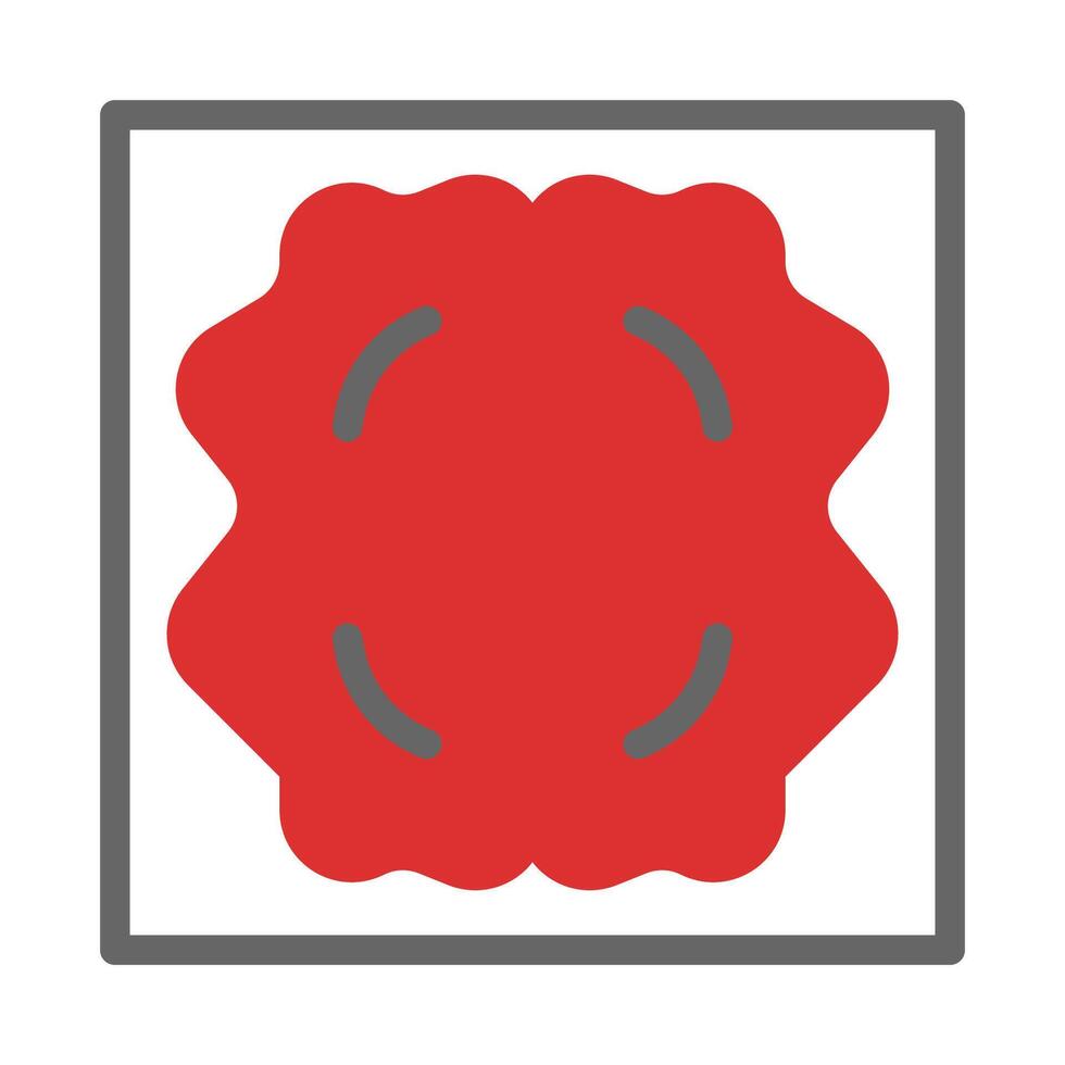 Red Stamp Icon, Symbol of Quality, Approval, and Certification. vector