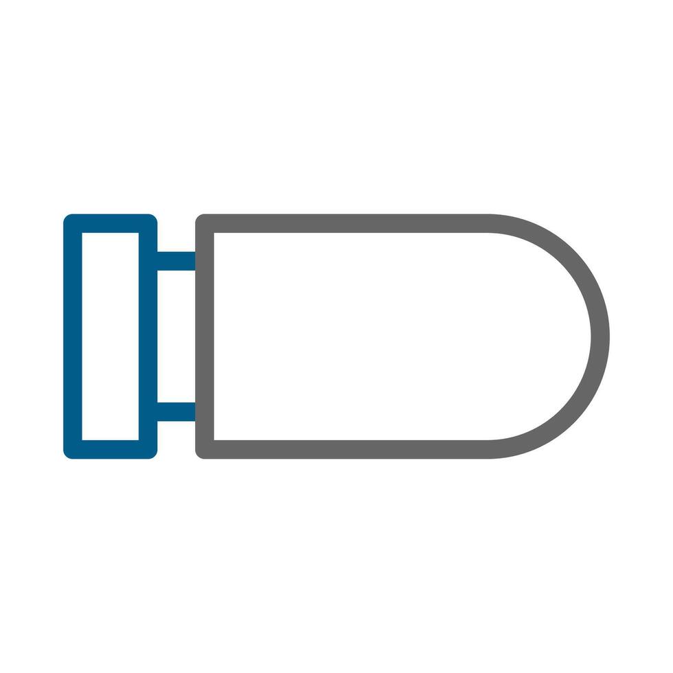 Bullet icon. Concept of speed, power, and direction. vector